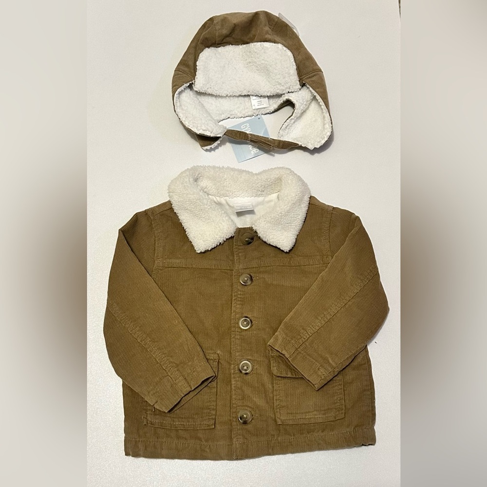 NWT Gymboree Coat and Bomber Hat - Boys 18-24 months